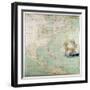 Map of the Northern Section of North America-Abbott Claude Bernou-Framed Giclee Print