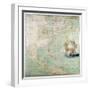 Map of the Northern Section of North America-Abbott Claude Bernou-Framed Giclee Print