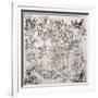 Map of the Northern Sky with Representations of the Constellations, Decorated With-Albrecht Dürer-Framed Giclee Print