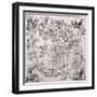 Map of the Northern Sky with Representations of the Constellations, Decorated With-Albrecht Dürer-Framed Giclee Print