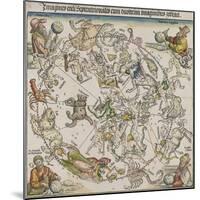 Map of the Northern Sky-Albrecht Dürer-Mounted Giclee Print