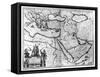 Map of the Ottoman Empire, from the "Atlas Novus"-Joannes Jansson-Framed Stretched Canvas