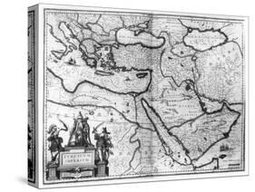 Map of the Ottoman Empire, from the "Atlas Novus"-Joannes Jansson-Stretched Canvas