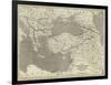 Map of the Ottoman Empire, Kingdom of Greece, and the Russian Provinces on the Black Sea-John Dower-Framed Giclee Print