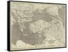 Map of the Ottoman Empire, Kingdom of Greece, and the Russian Provinces on the Black Sea-John Dower-Framed Stretched Canvas