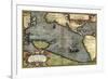 Map of the Pacific Ocean-Abraham Ortelius-Framed Giclee Print