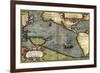 Map of the Pacific Ocean-Abraham Ortelius-Framed Giclee Print