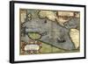 Map of the Pacific Ocean-Abraham Ortelius-Framed Giclee Print