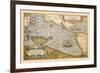 Map of the Pacific Ocean-Abraham Ortelius-Framed Premium Giclee Print