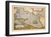 Map of the Pacific Ocean-Abraham Ortelius-Framed Art Print