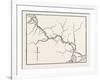 Map of the Panama Railroad, Panama, 1870s-null-Framed Giclee Print