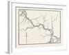 Map of the Panama Railroad, Panama, 1870s-null-Framed Giclee Print