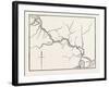 Map of the Panama Railroad, Panama, 1870s-null-Framed Giclee Print