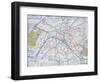 Map of the Paris Metro, 1989-null-Framed Giclee Print