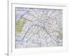 Map of the Paris Metro, 1989-null-Framed Giclee Print