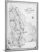 Map of the Parish of Hackney, Surveyed by John Rocque-null-Mounted Giclee Print