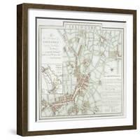 Map of the Parish of St Mary, Islington, London, 1793-Benjamin Baker-Framed Giclee Print