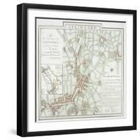 Map of the Parish of St Mary, Islington, London, 1793-Benjamin Baker-Framed Giclee Print