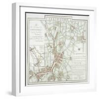 Map of the Parish of St Mary, Islington, London, 1793-Benjamin Baker-Framed Giclee Print