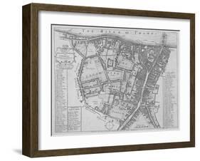 Map of the Parishes of St George's and St Saviour'S, Southwark, London, 1755-null-Framed Giclee Print