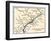 Map of the Philadelphia Area, Valley Forge, and the Brandywine-null-Framed Giclee Print