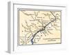 Map of the Philadelphia Area, Valley Forge, and the Brandywine-null-Framed Giclee Print