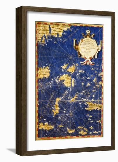 Map of the Philippines, from the "Sala Delle Carte Geografiche" circa 1570-Egnazio Danti-Framed Giclee Print