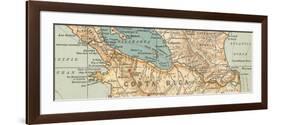 Map of the proposed Nicaragua Canal-Encyclopaedia Britannica-Framed Art Print