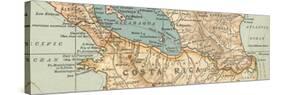 Map of the proposed Nicaragua Canal-Encyclopaedia Britannica-Stretched Canvas