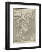 Map of the Proposed Route to China from British Burmah-John Dower-Framed Giclee Print