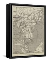 Map of the Proposed Route to China from British Burmah-John Dower-Framed Stretched Canvas