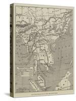 Map of the Proposed Route to China from British Burmah-John Dower-Stretched Canvas
