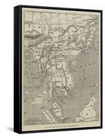 Map of the Proposed Route to China from British Burmah-John Dower-Framed Stretched Canvas