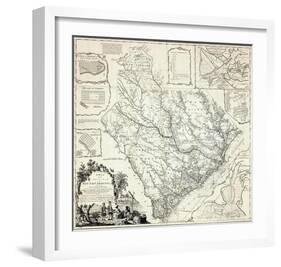 Map of the Province of South Carolina, c.1773-James Cook-Framed Art Print