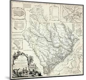 Map of the Province of South Carolina, c.1773-James Cook-Mounted Art Print