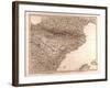 Map of the Pyrenees, 1872-null-Framed Giclee Print