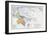 Map of the Races of Oceania and Australasia, from "The History of Mankind"-null-Framed Giclee Print