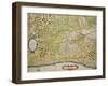 Map of the Region of Piedmont, Italy, from Theatrum Orbis Terrarum-null-Framed Giclee Print