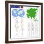 Map of the Republic of the Maldives Drawn with High Detail and Accuracy.-Volina-Framed Art Print