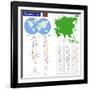 Map of the Republic of the Maldives Drawn with High Detail and Accuracy.-Volina-Framed Art Print