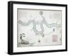 Map of the River Thames from London Bridge to Woolwich, 1802-null-Framed Giclee Print