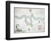 Map of the River Thames from London Bridge to Woolwich, 1802-null-Framed Giclee Print