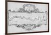 Map of the River Thames from Tilbury to Westminster, Passing Through Kent and Essex, 1740-Joseph Ames-Framed Giclee Print