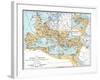 Map of the Roman Empire, 2nd Century Ad-null-Framed Premium Giclee Print