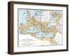 Map of the Roman Empire, 2nd Century Ad-null-Framed Premium Giclee Print