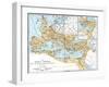 Map of the Roman Empire, 2nd Century Ad-null-Framed Premium Giclee Print