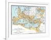 Map of the Roman Empire, 2nd Century Ad-null-Framed Giclee Print