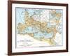 Map of the Roman Empire, 2nd Century Ad-null-Framed Giclee Print