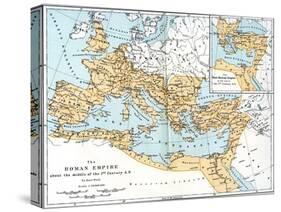 Map of the Roman Empire, 2nd Century Ad-null-Stretched Canvas