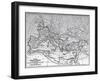 Map of the Roman Empire from 17Th Century Engraving-null-Framed Giclee Print